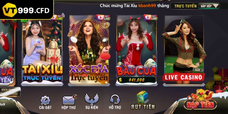 Giới thiệu VT999 có kho game cực khủng đang có tại nhà cái